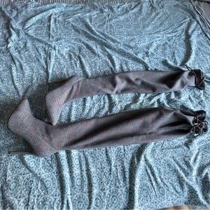 Over the knee heeled boots
